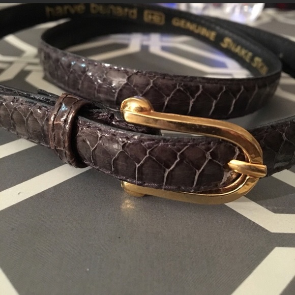 Harve Benard genuinely  snakeskin belt main image 4